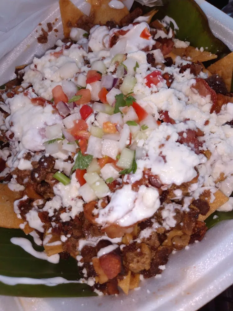 Fajita Bacon Fully Loaded Nachos